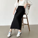 フクレジャガード ナロースカート シャーリングスカート | COCOMOMO | 詳細画像14