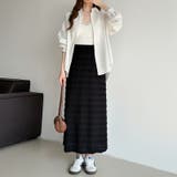 フクレジャガード ナロースカート シャーリングスカート | COCOMOMO | 詳細画像18