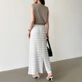 フクレジャガード ナロースカート シャーリングスカート | COCOMOMO | 詳細画像8