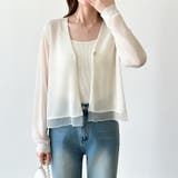 【透け感で魅せる洗練シアー】 シアーカーディガン サマーカーディガン | COCOMOMO | 詳細画像13 