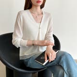 【透け感で魅せる洗練シアー】 シアーカーディガン サマーカーディガン | COCOMOMO | 詳細画像16 