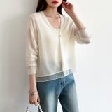 【透け感で魅せる洗練シアー】 シアーカーディガン サマーカーディガン | COCOMOMO | 詳細画像19 