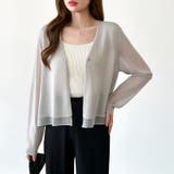 【透け感で魅せる洗練シアー】 シアーカーディガン サマーカーディガン | COCOMOMO | 詳細画像2 