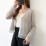 【透け感で魅せる洗練シアー】 シアーカーディガン サマーカーディガン | COCOMOMO | 詳細画像3 