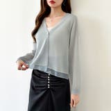 【透け感で魅せる洗練シアー】 シアーカーディガン サマーカーディガン | COCOMOMO | 詳細画像32 