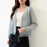 【透け感で魅せる洗練シアー】 シアーカーディガン サマーカーディガン | COCOMOMO | 詳細画像35 