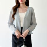 【透け感で魅せる洗練シアー】 シアーカーディガン サマーカーディガン | COCOMOMO | 詳細画像36 