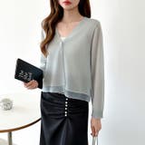 【透け感で魅せる洗練シアー】 シアーカーディガン サマーカーディガン | COCOMOMO | 詳細画像40 