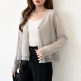 【透け感で魅せる洗練シアー】 シアーカーディガン サマーカーディガン | COCOMOMO | 詳細画像7 