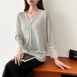 シアーレースの褒められカーディガン レースカーディガン シアーカーディガン | COCOMOMO | 詳細画像9 