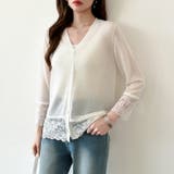 シアーレースの褒められカーディガン レースカーディガン シアーカーディガン | COCOMOMO | 詳細画像11 