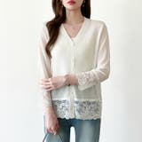 シアーレースの褒められカーディガン レースカーディガン シアーカーディガン | COCOMOMO | 詳細画像13 