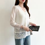 シアーレースの褒められカーディガン レースカーディガン シアーカーディガン | COCOMOMO | 詳細画像14 