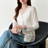 シアーレースの褒められカーディガン レースカーディガン シアーカーディガン | COCOMOMO | 詳細画像16 