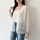 シアーレースの褒められカーディガン レースカーディガン シアーカーディガン | COCOMOMO | 詳細画像18 