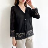 シアーレースの褒められカーディガン レースカーディガン シアーカーディガン | COCOMOMO | 詳細画像23 