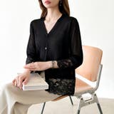 シアーレースの褒められカーディガン レースカーディガン シアーカーディガン | COCOMOMO | 詳細画像24 