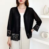 シアーレースの褒められカーディガン レースカーディガン シアーカーディガン | COCOMOMO | 詳細画像26 