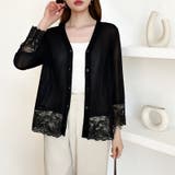 シアーレースの褒められカーディガン レースカーディガン シアーカーディガン | COCOMOMO | 詳細画像27 