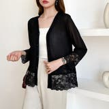 シアーレースの褒められカーディガン レースカーディガン シアーカーディガン | COCOMOMO | 詳細画像28 