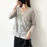 シアーレースの褒められカーディガン レースカーディガン シアーカーディガン | COCOMOMO | 詳細画像2 