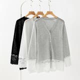 シアーレースの褒められカーディガン レースカーディガン シアーカーディガン | COCOMOMO | 詳細画像29 