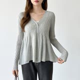 【オンオフ寄り添うとろみシアー】ペプラムカーディガン シアーカーディガン シアー | COCOMOMO | 詳細画像11 