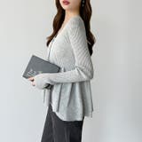 【オンオフ寄り添うとろみシアー】ペプラムカーディガン シアーカーディガン シアー | COCOMOMO | 詳細画像17 