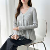 【オンオフ寄り添うとろみシアー】ペプラムカーディガン シアーカーディガン シアー | COCOMOMO | 詳細画像19 