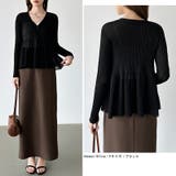 【オンオフ寄り添うとろみシアー】ペプラムカーディガン シアーカーディガン シアー | COCOMOMO | 詳細画像22 