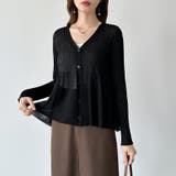 【オンオフ寄り添うとろみシアー】ペプラムカーディガン シアーカーディガン シアー | COCOMOMO | 詳細画像23 