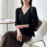 【オンオフ寄り添うとろみシアー】ペプラムカーディガン シアーカーディガン シアー | COCOMOMO | 詳細画像25 