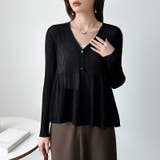 【オンオフ寄り添うとろみシアー】ペプラムカーディガン シアーカーディガン シアー | COCOMOMO | 詳細画像28 