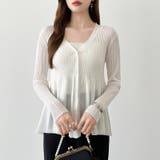 【オンオフ寄り添うとろみシアー】ペプラムカーディガン シアーカーディガン シアー | COCOMOMO | 詳細画像6 