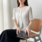 【涼しげシアー×ペプラム】 ペプラムカーディガン シアーカーディガン | COCOMOMO | 詳細画像11 