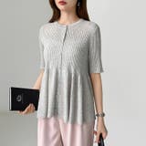 【涼しげシアー×ペプラム】 ペプラムカーディガン シアーカーディガン | COCOMOMO | 詳細画像19 