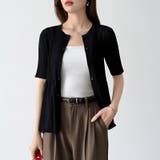 【涼しげシアー×ペプラム】 ペプラムカーディガン シアーカーディガン | COCOMOMO | 詳細画像21 