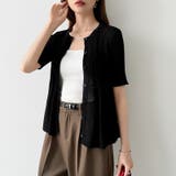 【涼しげシアー×ペプラム】 ペプラムカーディガン シアーカーディガン | COCOMOMO | 詳細画像22 