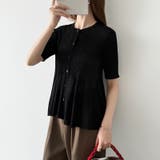 【涼しげシアー×ペプラム】 ペプラムカーディガン シアーカーディガン | COCOMOMO | 詳細画像26 