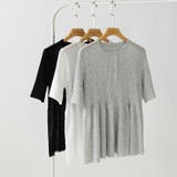 【涼しげシアー×ペプラム】 ペプラムカーディガン シアーカーディガン | COCOMOMO | 詳細画像30 