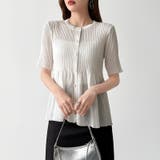 【涼しげシアー×ペプラム】 ペプラムカーディガン シアーカーディガン | COCOMOMO | 詳細画像7 