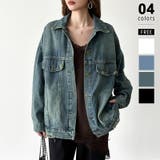 ヴィンテージブルー | 【羽織るだけで即こなれ感】デニムジャケット Gジャン オーバーサイズ | COCOMOMO
