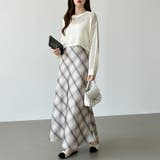 艶めくチェック柄マーメイド チェックスカート マーメイドスカート | COCOMOMO | 詳細画像11 