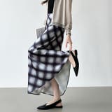 艶めくチェック柄マーメイド チェックスカート マーメイドスカート | COCOMOMO | 詳細画像19 