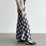 艶めくチェック柄マーメイド チェックスカート マーメイドスカート | COCOMOMO | 詳細画像20 