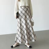 艶めくチェック柄マーメイド チェックスカート マーメイドスカート | COCOMOMO | 詳細画像8 