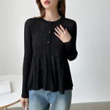 リブ×ペプラムのシアーカーディガン ペプラムカーディガン カーディガン | COCOMOMO | 詳細画像28 