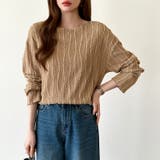 フリンジジャガード カットソー ロンT | COCOMOMO | 詳細画像13 