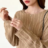 フリンジジャガード カットソー ロンT | COCOMOMO | 詳細画像16 