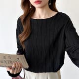 フリンジジャガード カットソー ロンT | COCOMOMO | 詳細画像24 